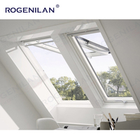 Rogenilan, fabricant chinois de fenêtres à toit suspendues, propose des fenêtres de toit sur mesure en aluminium à triple vitrage pour les maisons