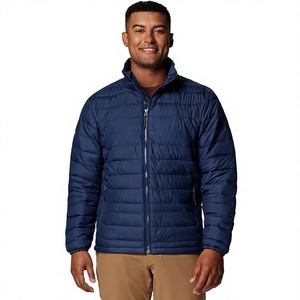 <b>Men's</b> Lightweight Windproof Casual Packable Puffer Jacket Waterproof Winter Hooded Quilted Storage <b>Pouch</b> - Product Image 1