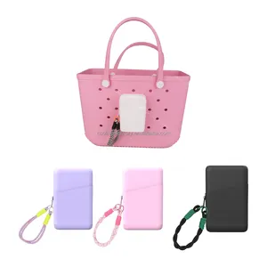 2024 Summer Style Zipper Compatible Universal Made of Silicone Rubber Beach Bag Accessories Attachment Bog Bag Phone Holder
