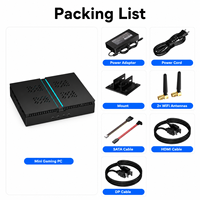 Mini PC para Juegos Intel I9-14900F RTX 4070 12G, DDR5 64GB, SSD PCIe 4.0, PC de Escritorio Compacto con 1 HDMI 3 DP para Renderización y Laboratorio