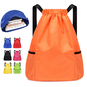 Promotional Drawstring Gym Bag Large Capacity Waterproof Business Drawstring Backpack with Logo