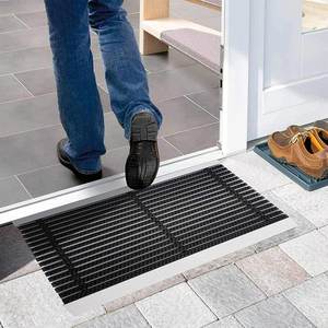 Tapete de <span class=keywords><strong>Entrada</strong></span> Resistente y Duradero de Aluminio, Tapete para <span class=keywords><strong>Puerta</strong></span> Delantera Impermeable que Retiene la Suciedad, para <span class=keywords><strong>Entrada</strong></span>, Patio Exterior, Porche - Product Image 4