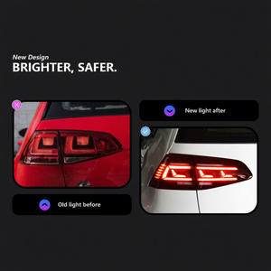 Specifically for 13-17 Golf 7 Modified Tail <b>Lights</b> MK7 LED <b>Driving</b> & Turn 777 Model 30W 777 Tail <b>Lights</b> Enhanced Visibility and - Product Image 2