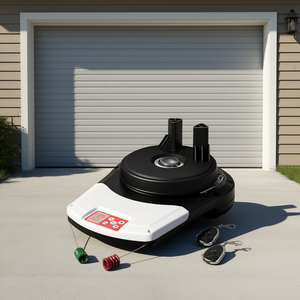 Ouvre-porte de garage électrique à rouleaux, force de levage de 800 N, 110 V, télécommande, avec 2 télécommandes, modèle D0100H5ARMX - Product Image 2