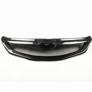 StarNav สำหรับ Impreza WRX STi ปี 2009 2010 2011 กระจังหน้าคาร์บอนไฟเบอร์แท้ ชุดตะแกรงครอบช่องดักอากาศกันชนหน้า - Product Image 2