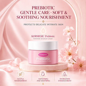 Crème d'essence féminine prébiotique Kormesic Private Label 40g, crème intime pour femmes, soin apaisant et nourrissant, hygiène féminine, halal - Product Image 1