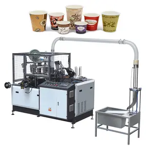 Profession eller Hersteller Fabrik preis 4oz/6oz automatischer Sammler Ultraschall Pappbecher Herstellung Form maschine