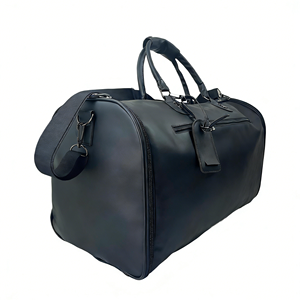 Sac de voyage en PU grande capacité, sac de voyage convertible 2 en 1 avec compartiment à chaussures, sac de voyage d'affaires pliable - Product Image 4