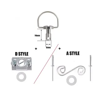 Xe máy công cụ 1/4 lần lượt nhanh chóng fairing Fastener lần lượt fairing Fastener thép không gỉ dzus ốc vít D loại