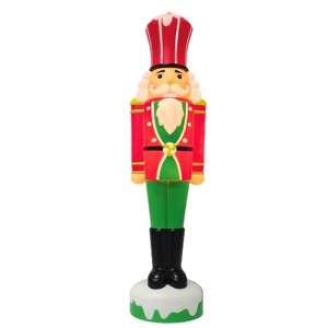 Soldado Cascanueces de Plástico, Tamaño Real, Plástico PP, 31 Pulgadas, Decoración Navideña con Luces LED - Product Image 2
