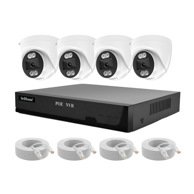 CCTV Camera System 1080p Dual Light Security Camera Featuring Built-in Mic Two-Way Audio Night Vision for Indoor/Outdoor