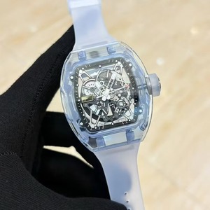 Reloj de Pulsera Mecánico para Hombre, Estilo Boutique, Color Azul Océano, Cristalino, con Diseño Hueco, Luminoso, Resistente al Agua, a la Moda - Product Image 1