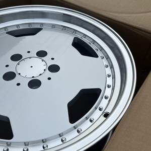 Cerchi Vintage da 18 Pollici per Mercedes a Pala Larga con Bordo Svasato per <span class=keywords><strong>W211</strong></span> W140 Tiger Head <span class=keywords><strong>Benz</strong></span>, 5X112 8J 9J <span class=keywords><strong>W211</strong></span> W124 W210 W212 W126 W220 - Product Image 4