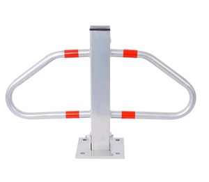 Sistema de estacionamiento manual para coches, poste gris, bloqueo de estacionamiento metálico para garaje y aparcamiento con llave - Product Image 2