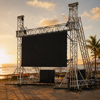 Support d'écran pliable en alliage d'aluminium, structure modulaire portable et durable pour événements en plein air