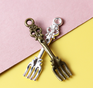Figuras en Miniatura para Casa de Muñecas 1:12, Cuchara, Tenedor, Dijes de Comida, Manualidades de Resina para Accesorios de Casa de Muñecas - Product Image 2