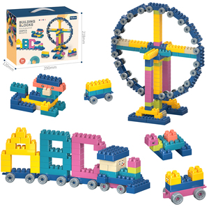 Bộ 360 Món Đồ Chơi Giáo Dục Giáo Dục Sớm Khối Xây Dựng Nhỏ Giá Rẻ Nhiều Màu Để Bàn Có Miếng Dán Hoạt Hình - Product Image 2