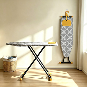 Planche <span class=keywords><strong>à</strong></span> <span class=keywords><strong>repasser</strong></span> pliable en métal durable de haute qualité, grande taille, <span class=keywords><strong>table</strong></span> <span class=keywords><strong>à</strong></span> <span class=keywords><strong>repasser</strong></span> pour la maison avec crochet de suspension pour buanderie - Product Image 4