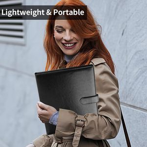 Porte-documents professionnel en similicuir avec presse-papiers, classeur et support pour bloc-notes A4/Letter, idéal pour la rédaction de <span class=keywords><strong>CV</strong></span> - Product Image 5
