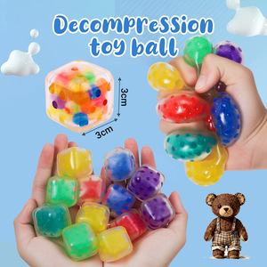 Soft Sensory Toy <b>Fidget</b> Stress Ball Nice Ice Cube Squishy Stress Relief Anxiety Kids Adults Decompression Anti-stress TPR Box - Product Image 4