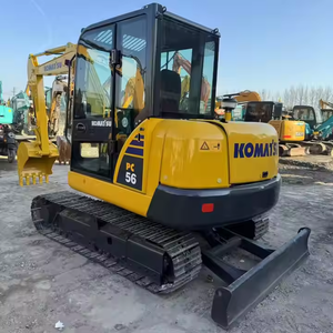 Mini-excavatrice Komatsu PC56 authentique avec pince hydraulique et attache rapide, performances exceptionnelles, à vendre - Product Image 4