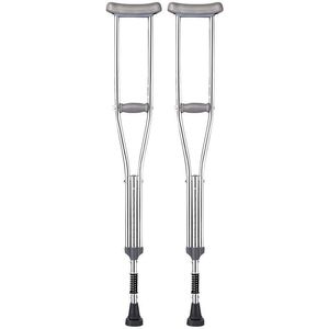 Aluminum Alloy Underarm Crutches With Anti Slip <b>Pads</b> And Springs For Elderly <b>Walking</b> Aid - Product Image 1
