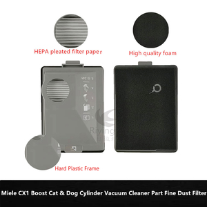 Filtro de Espuma para Polvo Fino para Aspiradoras <span class=keywords><strong>Miele</strong></span> Boost CX1 11169285, Filtro HEPA para Aspiradoras <span class=keywords><strong>sin</strong></span> <span class=keywords><strong>Bolsa</strong></span> para Mascotas, Repuestos y Accesorios - Product Image 2