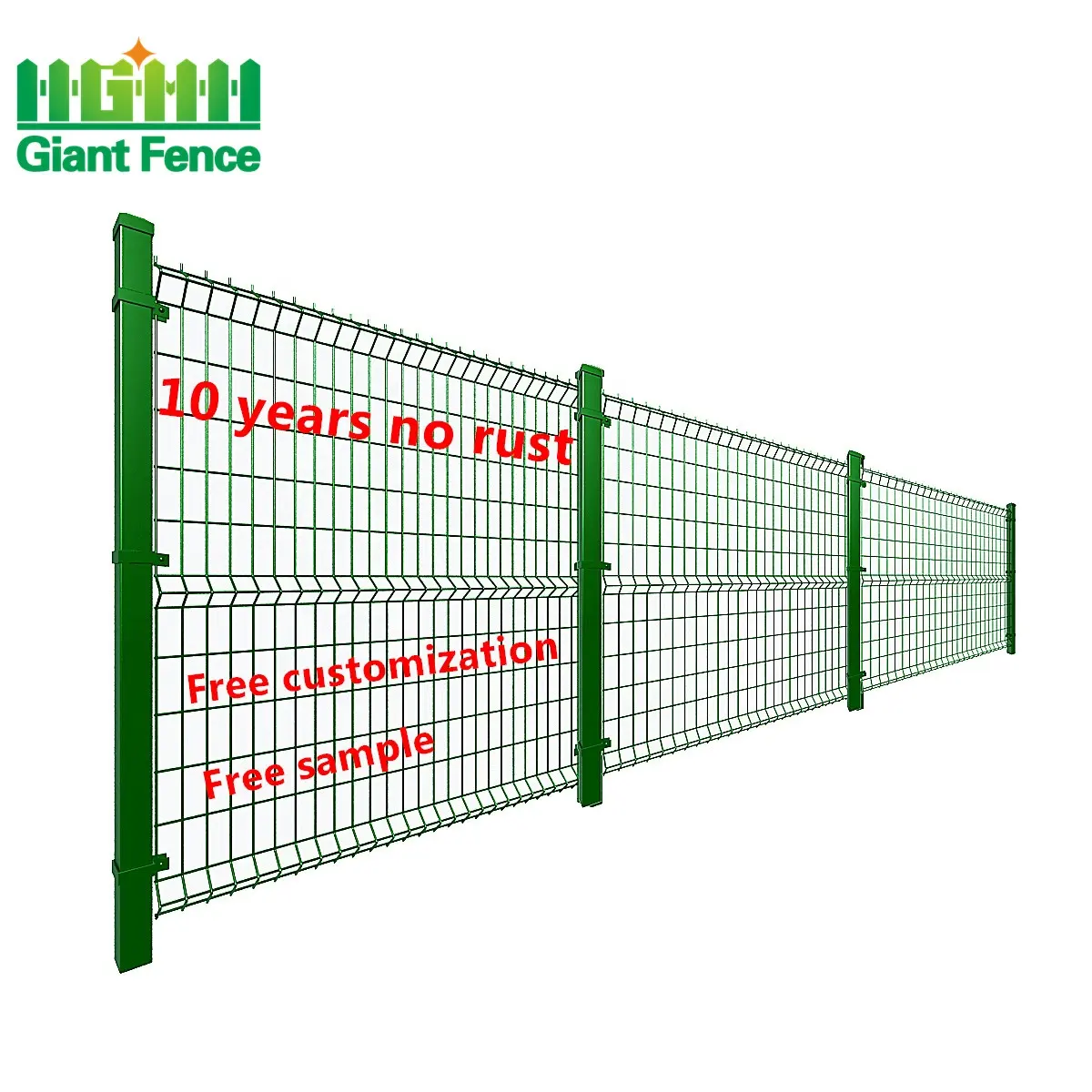 Painel de malha de arame soldado para fazenda de jardim curvado 3D V revestido de PVC de metal galvanizado de alta qualidade personalizado