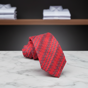 Corbata plisada estampada de poliéster a la moda para hombre, diseña tu propia corbata - Product Image 1