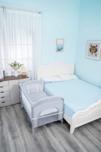 P999NF bebé niños <span class=keywords><strong>cama</strong></span> plegable niño bebé pluma de juego con extra mini cuna de bebé - Product Image 5