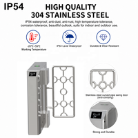 Barrera Abatible de Acero Inoxidable a Precio de Fábrica, Puerta Giratoria Automática con Lector de Tarjetas RFID y Sistema de Control de Acceso