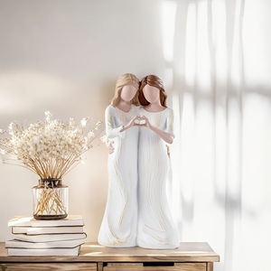 Figura de Resina de las Hermanas Ángeles, Directo de Fábrica MeiYu, Decoración para el Hogar, Regalo Conmemorativo de <span class=keywords><strong>Amistad</strong></span>, Estatua para Estante, Venta al Por Mayor - Product Image 3