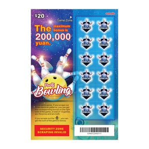 Tarjeta de Lotería Rasca y Gana con Impresión Personalizada al por Mayor, Impresión de Patrones de Alta Definición, Boleto de Lotería Rasca y Gana - Product Image 2