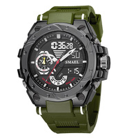 Reloj Digital Electrónico Smael 8060 para Hombre, Reloj Deportivo de Cuarzo Resistente al Agua para Exteriores, para Hombre, Niño, Estudiante