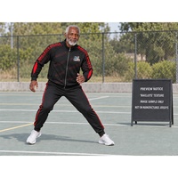 Survêtement de football extensible pour homme avec fermeture éclair intégrale, veste de survêtement et pantalon assorti pour les jours de match de football et la vente en gros