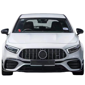 Difusor de Parachoques Delantero de Carrocería Ancha para Mercedes Clase A W177 2013-2024, Nuevo y Mejorado, Estilo A45S <span class=keywords><strong>AMG</strong></span>, de Plástico+ABS Negro, Instalación con Tornillos - Product Image 1