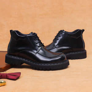 Chaussures plates décontractées et habillées DSYX pour hommes, en cuir véritable, respirantes, antidérapantes, isolantes, légères et élégantes, idéales pour les affaires et les mariages - Product Image 3