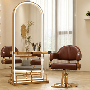 Unique design Nordic Style Salon Portable Hair Salon Styling <b>Chairs</b> with Footrest Barber <b>Chair</b> for Barbershop - Product Image 1
