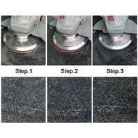 Outils abrasifs diamantés en 3 étapes Tampons de polissage humides à la main pour granit, marbre, céramique Tampons abrasifs pour sols avec revêtement diamanté