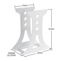 Support de CPU en métal épais de conception moderne pour la plupart des boîtiers d'ordinateur Organisateur d'ordinateur de bureau réglable avec tiroir