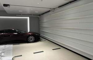 باب مرآب قابل للطي مع جهاز تحكم عن بعد ذكي ، حجم مخصص من الألومنيوم مقطعي. - Product Image 4