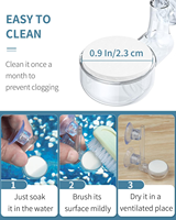 Diffuseur de Disque à Bulles Nano Ultra-Fines pour Aquarium avec 2 Ventouses Puissantes pour Pompe à Oxygène de Bassin à Poissons - Vente en Gros