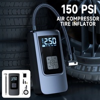 7.4V 12V Air Pump Car Tire Inflator LED Light Portable Tyre Inflator 6000mAh Electric Inflator Pump