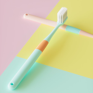 Cepillo de dientes de cerdas suaves, paquete de 5, cabezal pequeño, colorido, cepillo de dientes manual para adultos, para uso doméstico - Product Image 2