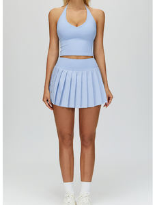 हाई एंड 2 पीस टेनिस के लिए हाई एंड 2 पीस टेनिस कपड़े पहने महिलाओं के लिए उच्च अंत 2 टुकड़ा टेनिस कपड़े - Product Image 3