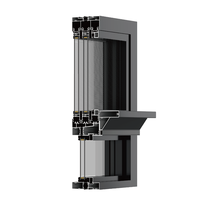 Fenêtre coulissante horizontale moderne en alliage d'aluminium, double vitrage, insonorisée, étanche, en acier inoxydable, certifiée Energy Star - Offre Spéciale