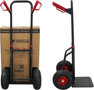 Chariot à sacs pliable et extensible <span class=keywords><strong>Taurus</strong></span> 150 Professional 110x50x57 cm |   Capacité de 150 kg |   Poignées gonflables en acier allié - Product Image 6