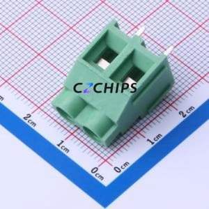 DB910-7.62-2P-GN-P Screw Terminal Block Through hole Component (THT),P=7.62mm Connector 1x2P 7.62mm Green Through Hole - Product Image 1