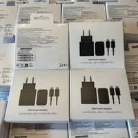 Cargador Portátil T4511 de 45W, Adaptador de Carga Súper Rápida Tipo C, Cargador de Viaje con Enchufe EU, UK, US, Cable USB-C de 1.8m para Samsung S25 S26U