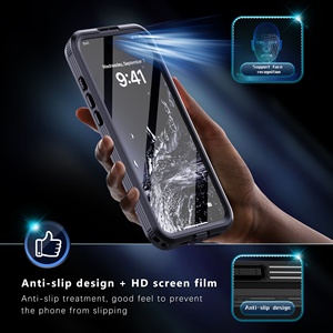 Cho <span class=keywords><strong>iPhone</strong></span> 16 & 17 Pro Max Từ Tempered Glass 360 Đầy Đủ Cơ Thể Trường Hợp Với Dây Buộc Chống Sốc Không Thấm Nước Pha Lê Rõ Ràng Thiết Kế - Product Image 3
